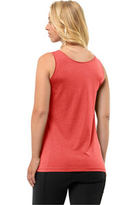 Jack Wolfskin camiseta montaña manga corta mujer CROSSTRAIL TANK W vista trasera