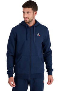 Le Coq Sportif sudadera hombre ESS FZ Hoody N4 M vista frontal