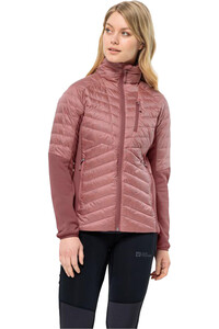 Jack Wolfskin chaqueta outdoor mujer NEBELHORN DOWN HYBRID W vista frontal