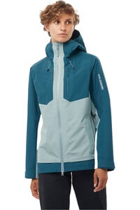 Salomon chaqueta impermeable mujer OUTLINE 3L GTX SHELL W vista frontal