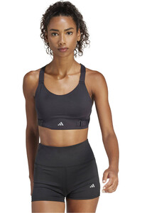 adidas body running mujer FASTIM L HS BRA vista frontal