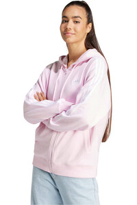 adidas sudadera mujer W 3S FT FZ O HD vista frontal