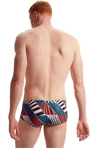 Speedo bañador natación hombre Mens 13.5cm Club Training Allover Brief vista trasera