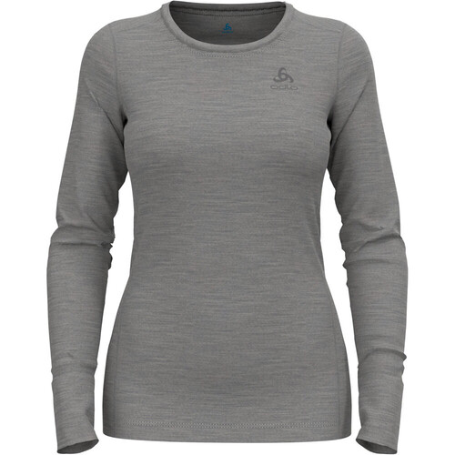 Camiseta interior mujer Odlo Active Warm Eco Zip manga larga blanco