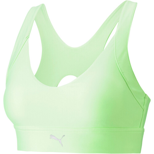 Puma High Impact Ultraform Running Bra verde ropa interior mujer