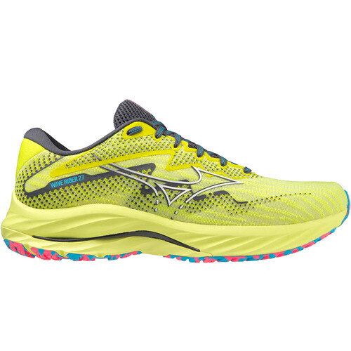 Zapatillas hombre Mizuno Wave Rider 27 Surf the Web/Blanco - Running  Warehouse Europe