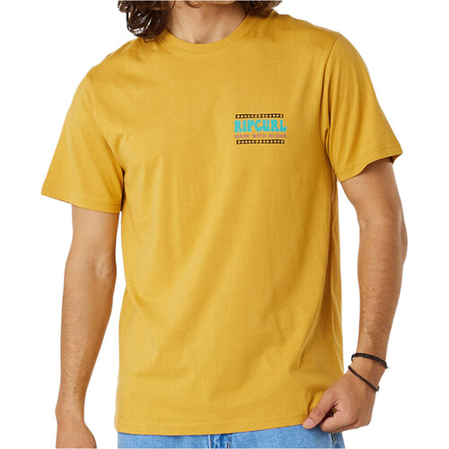 Camiseta Rip Curl Amarillo Hombre