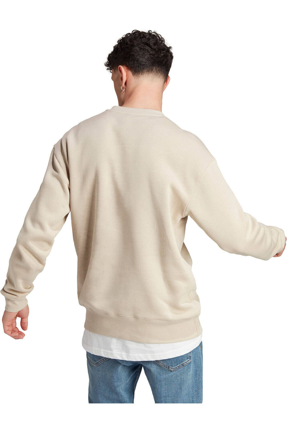 Adidas All SZN Fleece Sweatshirt wonder beige (IP8351) - Jerséis hombre