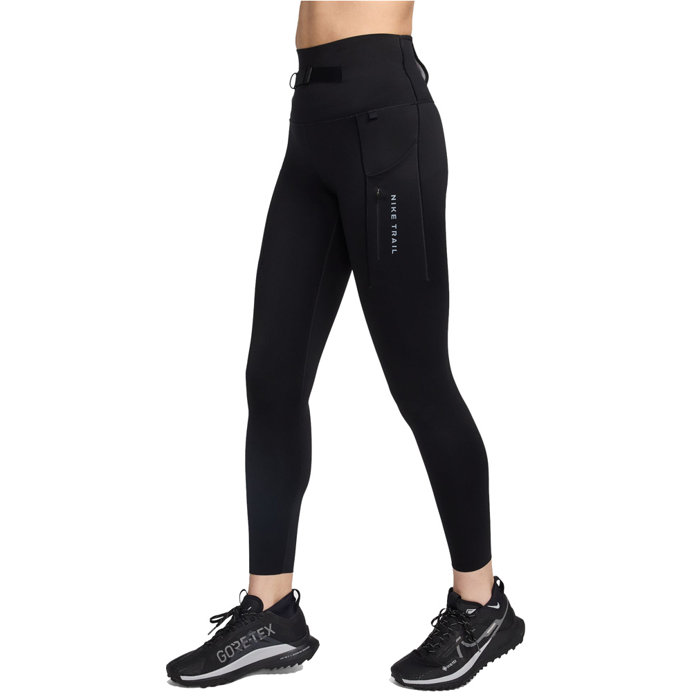 Nike Trail Go Women's Firm-Support High-Waisted 7/8 Leggings (FN2664) black/dark smoke grey/dark smoke grey - Ropa fitness