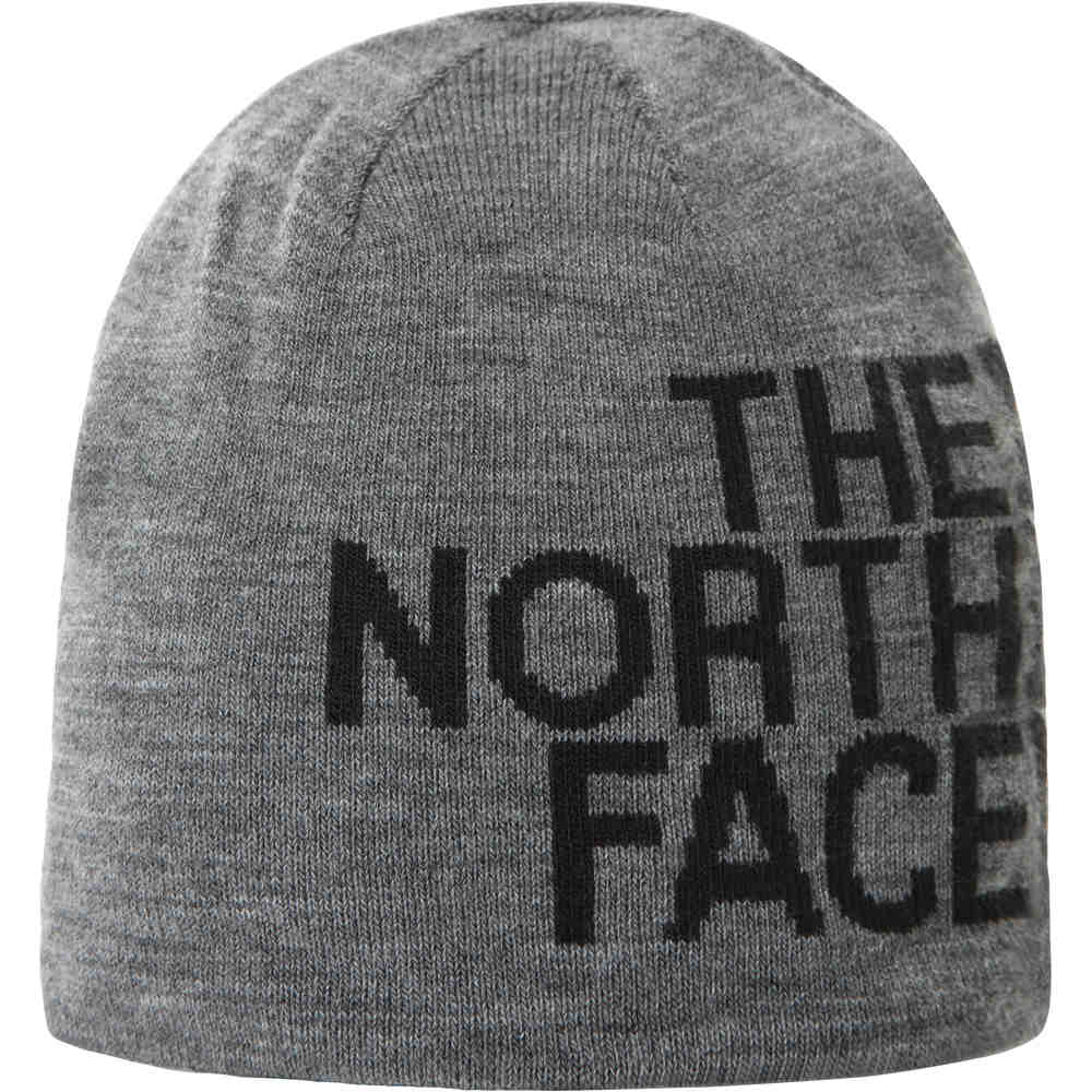 The North Face Reversible TNF Banner Beanie (NF00AKND) grey heather/tnf black