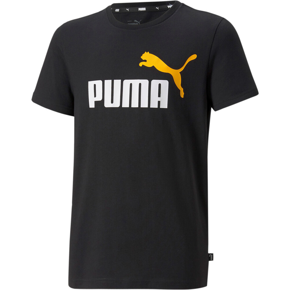 Comprar en oferta Puma Children T-Shirt ESS+ 2 Col Logo Tee (586985-54) black-tangarine