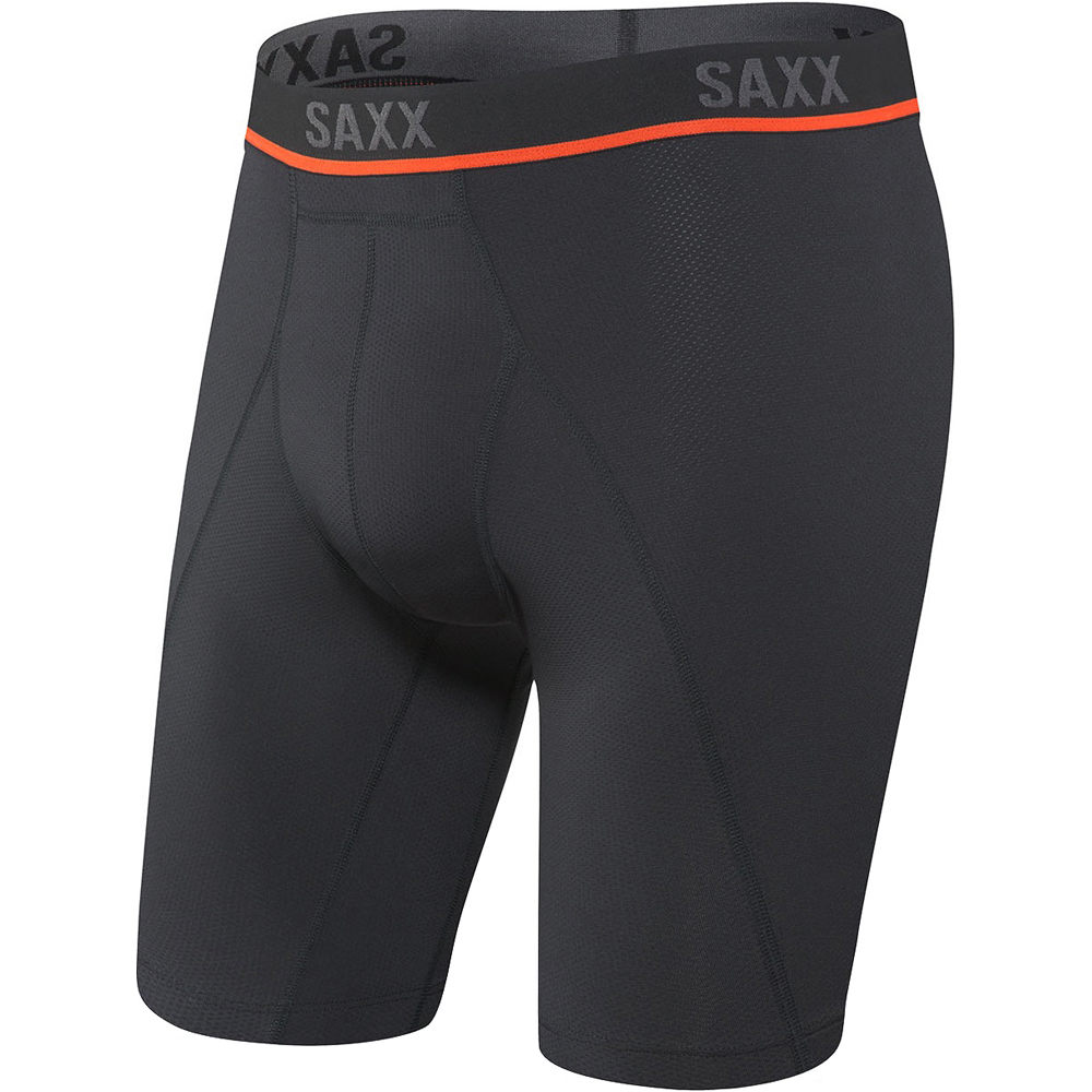 Saxx Underwear Kinetic HD Long Leg Boxer black - Ropa interior masculina
