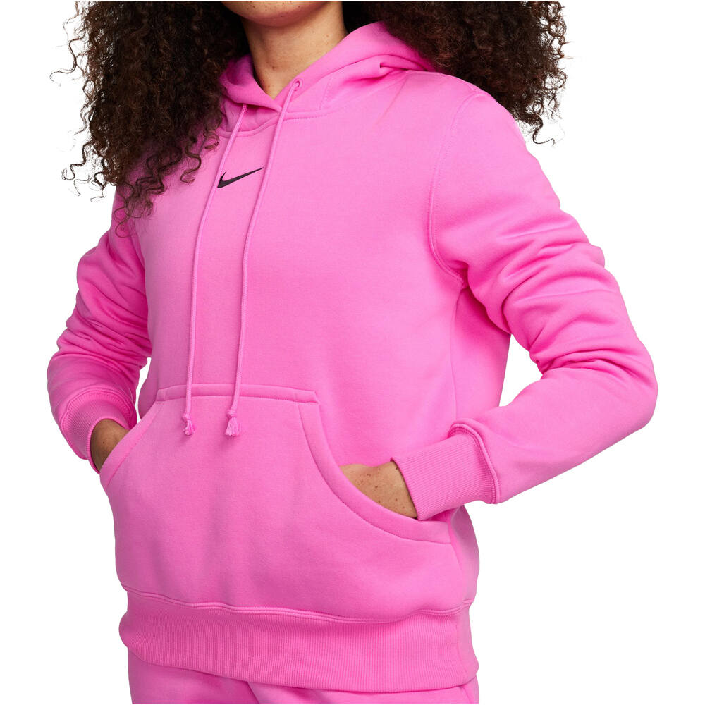 Nike Sportswear Phoenix Fleece Oversized Hoodie (DQ5860) fireberry/black - Jerséis mujer