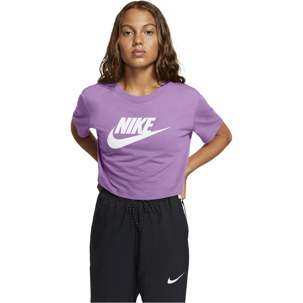 Nike Cropped T-Shirt Essential (BV6175) violet shock/white
