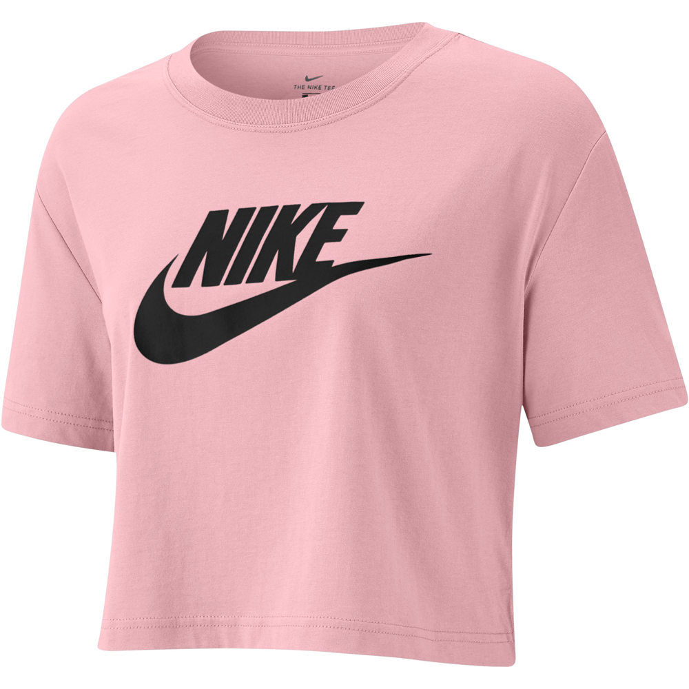 Nike Cropped T-Shirt Essential (BV6175) pink glaze/black