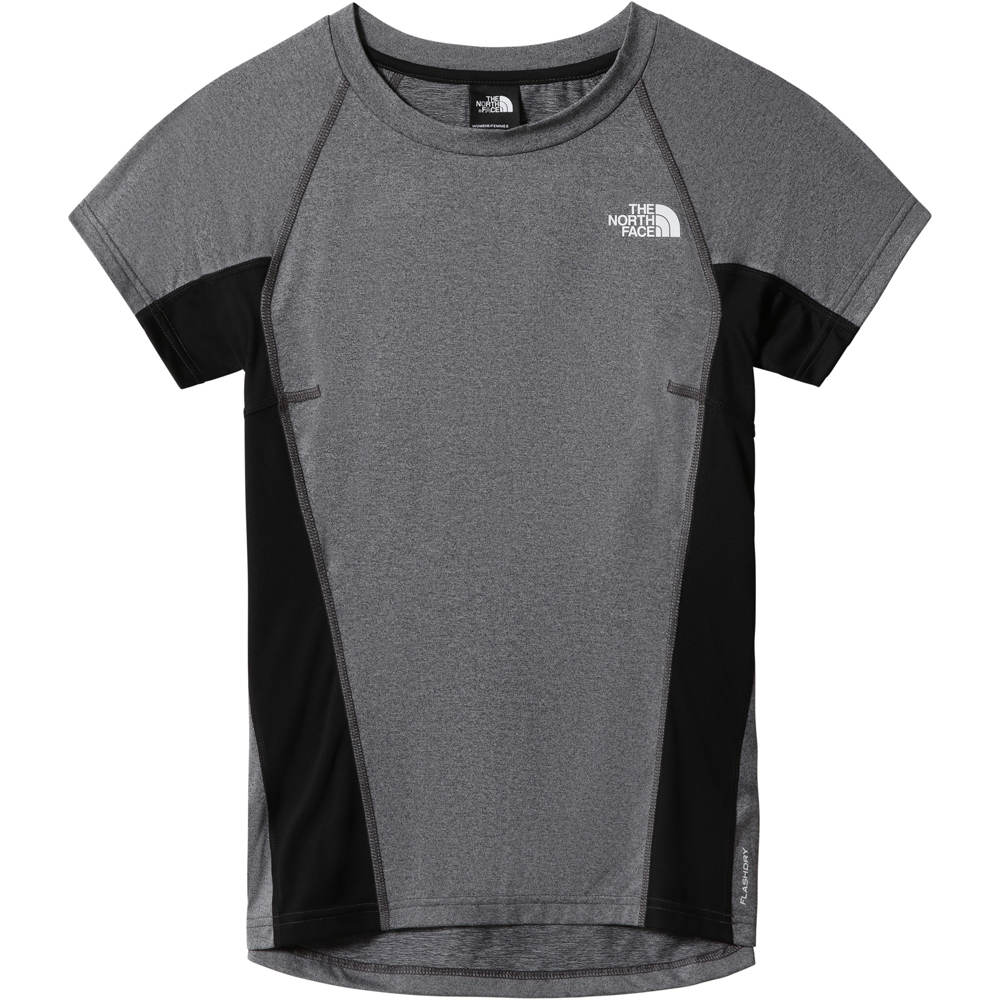 The North Face Athletic Outdoor Shirt asphalt grey white heather-tnf black (NF0A5IFK-5R1) - Camisetas mujer