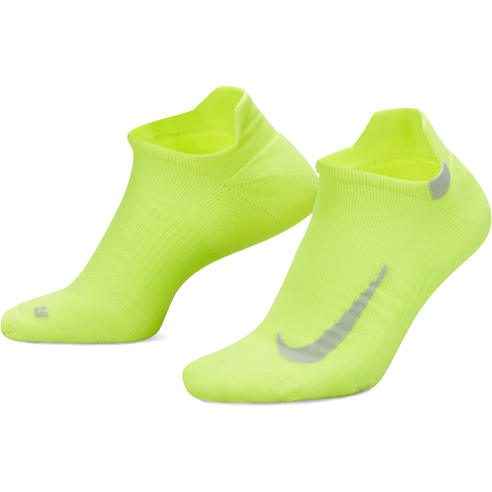 Comprar en oferta Nike 3-Pack Multiplier Running No-Show Socks (SX7554-929) multicolour