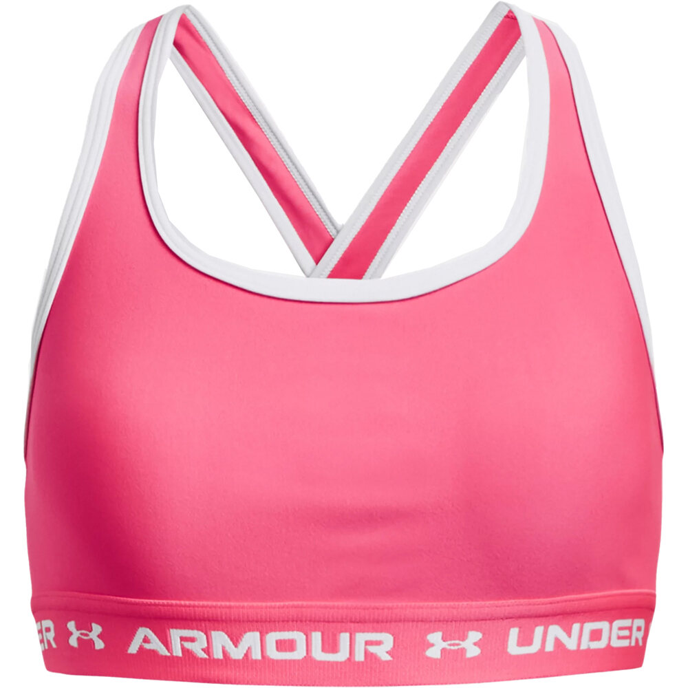 Under Armour Girls Crossback Sports Bra (1369971) cerise