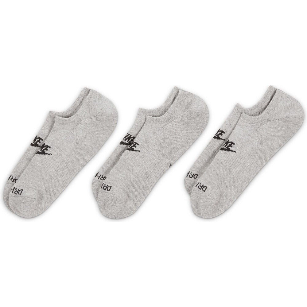 Nike Everyday Plus Cushioned Footie Socks (DN3314) dark grey heather/black - Medias y calcetines