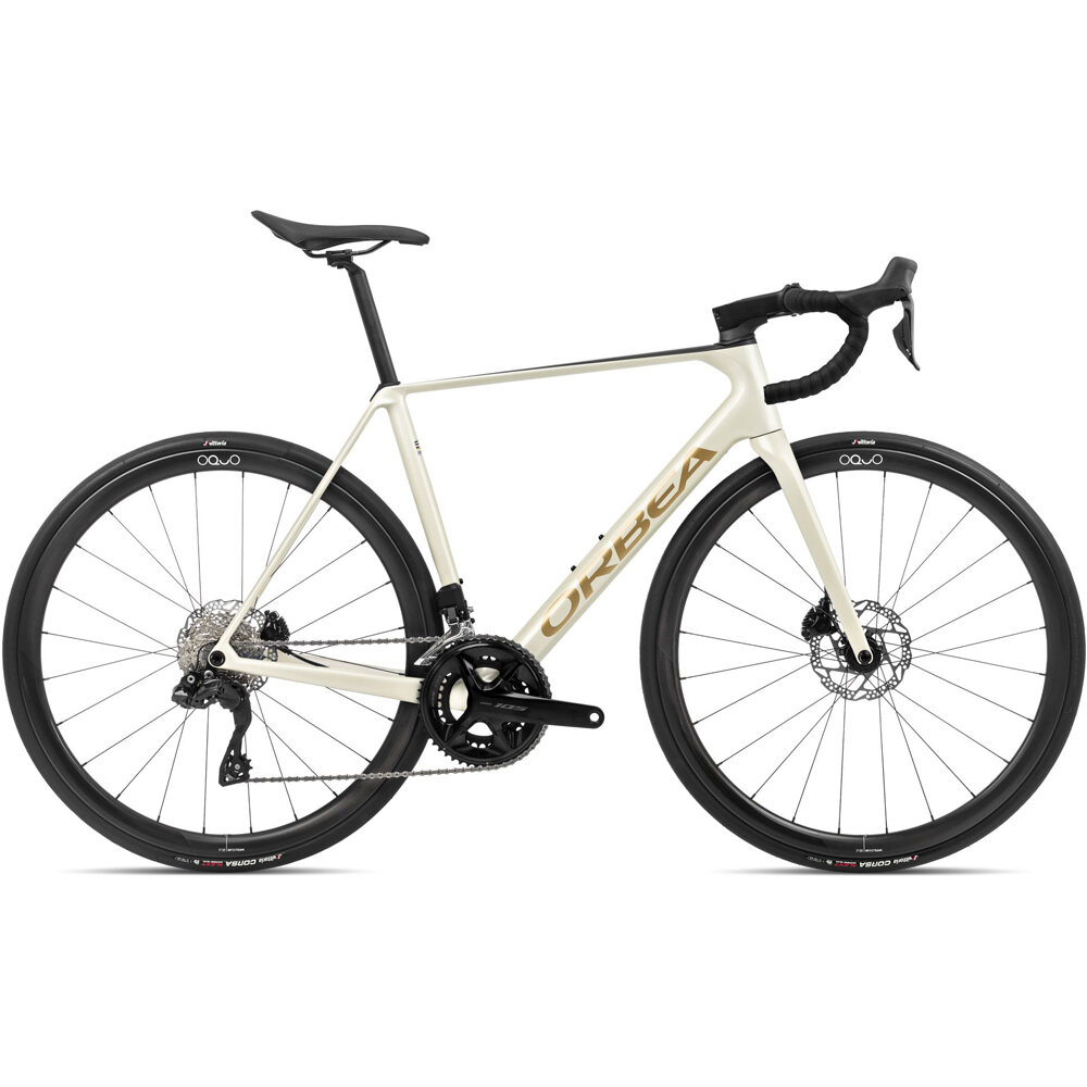 Orbea Orca M35i Ivory White - Burgundy Vulcano (2024) - Bicicletas de carretera