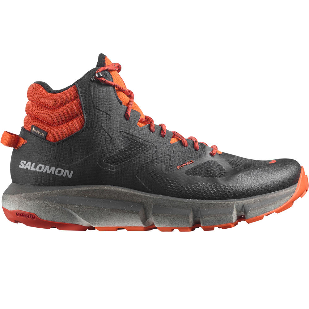 Salomon Predict Hike Mid GTX black/bunt ochre/vibrant orange - Calzado de montaña
