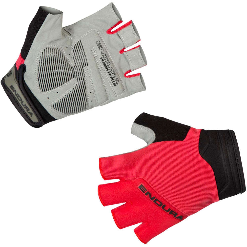 Endura Hummvee Plus Short Gloves Unisex (R-E7127RD/4) red - Guantes de ciclismo