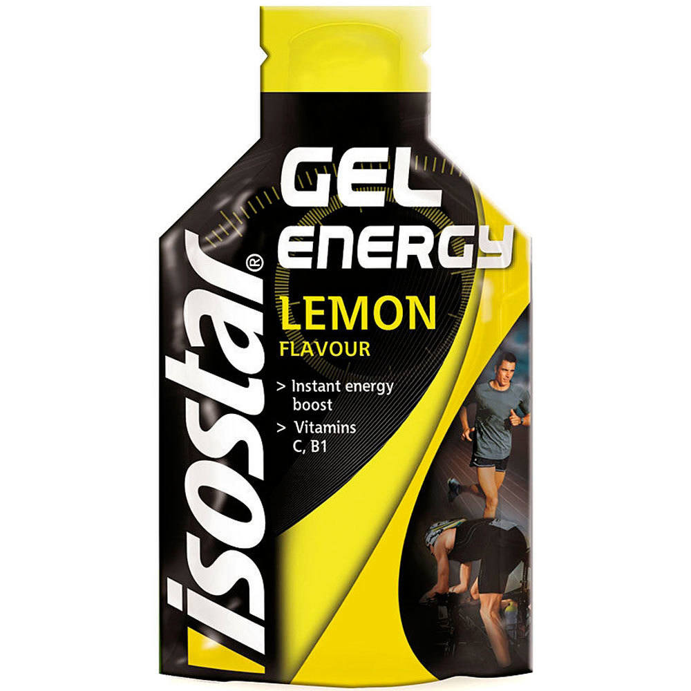 Isostar energía instantánea ENERGY GEL LIMON 35 gr vista frontal