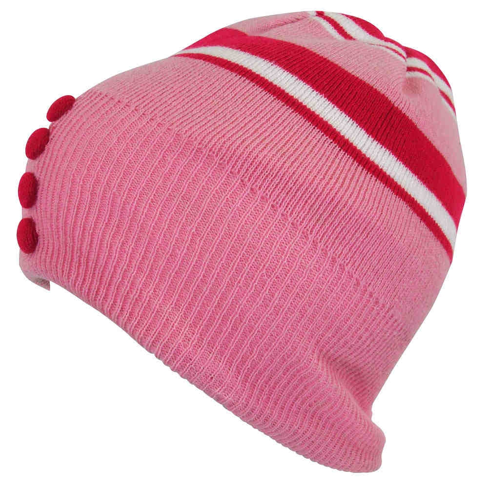 Surfanic gorro polar LONG JERSEY STRIPE PINK RS vista frontal