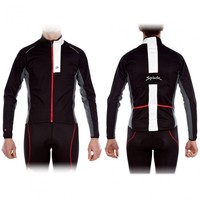 Spiuk cortavientos ciclismo hombre CHAQUETA RACE HOMBRE 2013 NEGRO/GRIS vista frontal