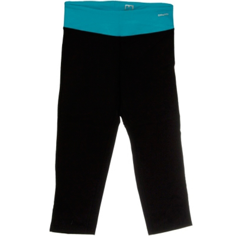 Step&Go mallas piratas fitness mujer P-JAMPI BLACK/SCUBA BLUE vista frontal