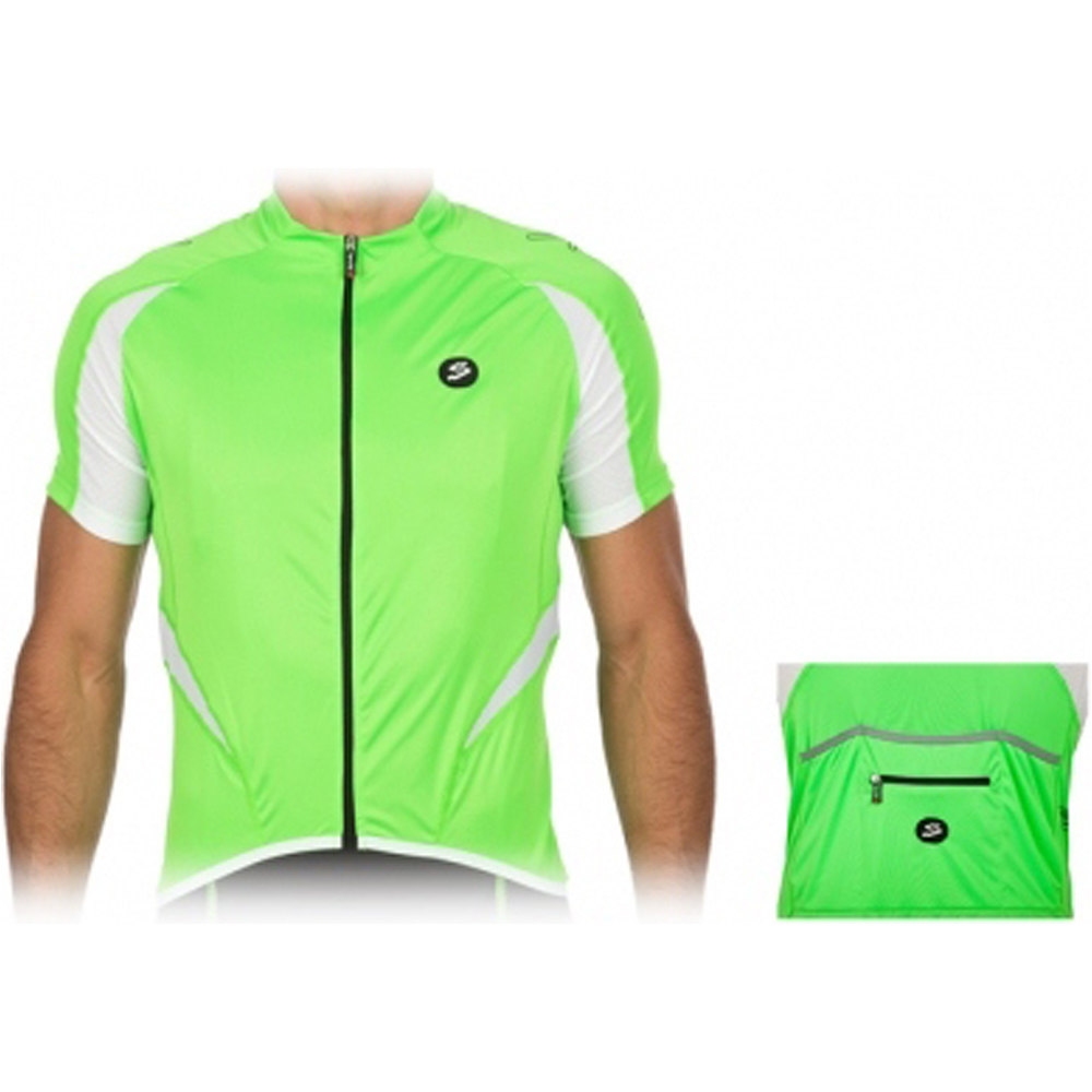 Spiuk maillot manga corta hombre MAILLOT M/C TEAM HOMBRE 2014 VERDE vista frontal