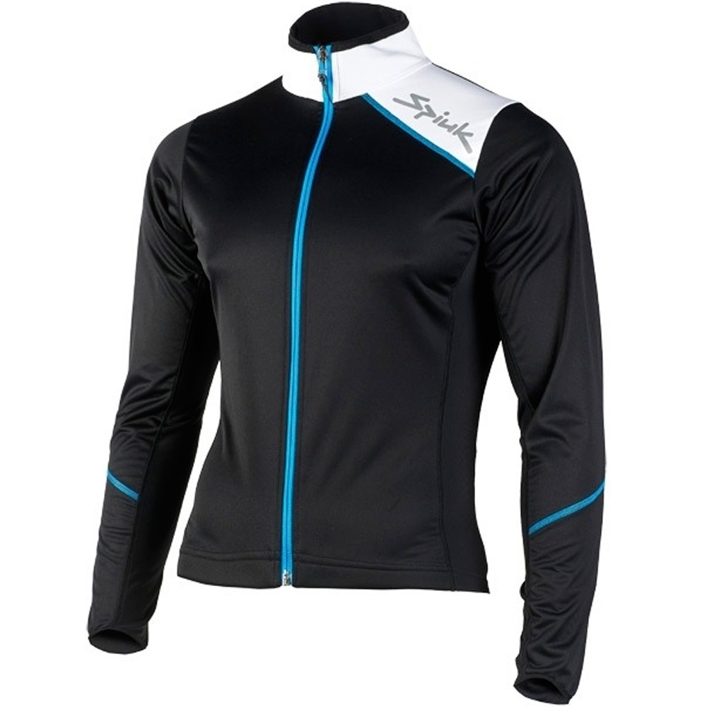 Spiuk cortavientos ciclismo hombre CHAQUETA FS SPIUK HOMBRE 2014 NEGRO/BLANCO/AZUL vista frontal