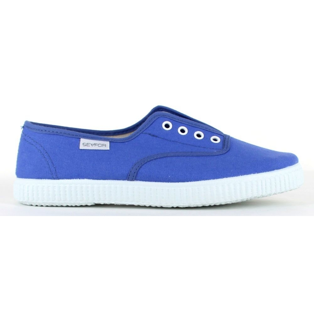 Seafor zapatilla moda mujer LONA MUJER AZUL lateral exterior