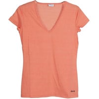 Abery camiseta manga corta mujer T-Tidy Coral vista frontal