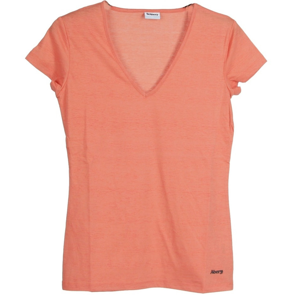 Abery camiseta manga corta mujer T-Tidy Coral vista frontal