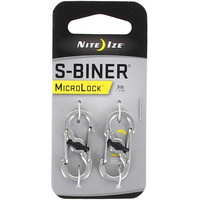 Nite Ize varios montaña MicroLock Steel Biner - Mosquetn segur vista frontal