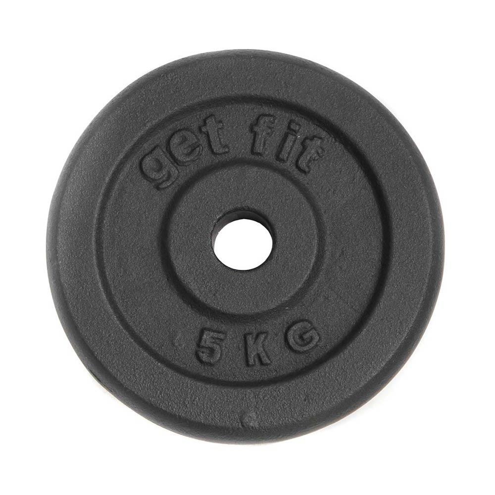 Get Fit Plate 5kg D.30mm negro disco pesas