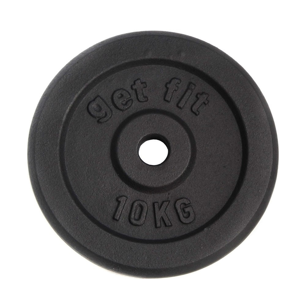 Get Fit Plate 10kg D.30mm negro disco pesas