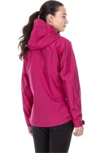 Neak Peak chaqueta impermeable mujer 3 LAYER WOMAN CERISE/BRIGHT Rose vista trasera