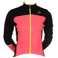 Spiuk cortavientos ciclismo mujer CHAQUETA FS SPIUK MUJER 2015 ROSA AV/NEGRO vista frontal