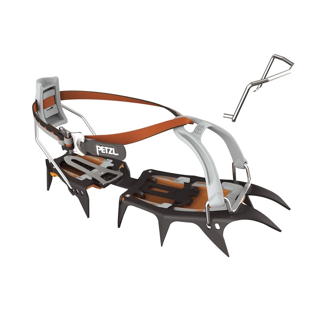 Moser crampones VASAK LEVERLOCK crampn + Antisnow CE vista frontal