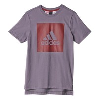 adidas camiseta manga corta niño YB LOGO TEE 2 vista frontal