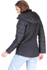 Bench chaquetas mujer WOOL NYLON MIX JACKET vista trasera