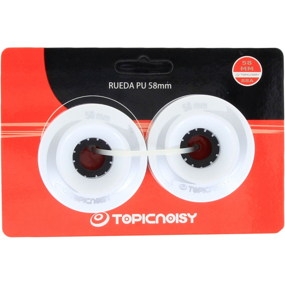 Topic Noisy ruedas skate PACK 2 RUEDAS 58mm ROLLER ARTISTICO vista frontal