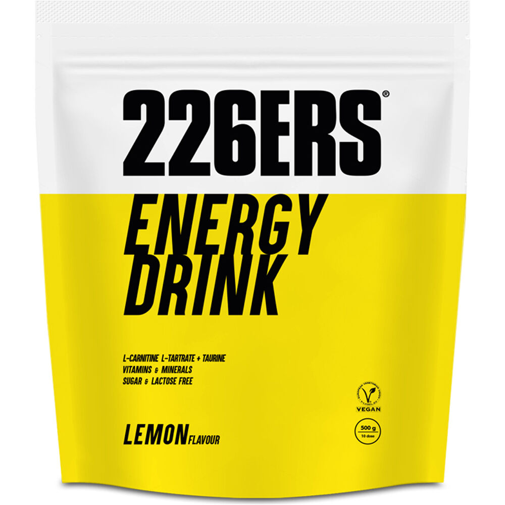 226ers hidratación ENERGY DRINK 500gr LEMON vista frontal