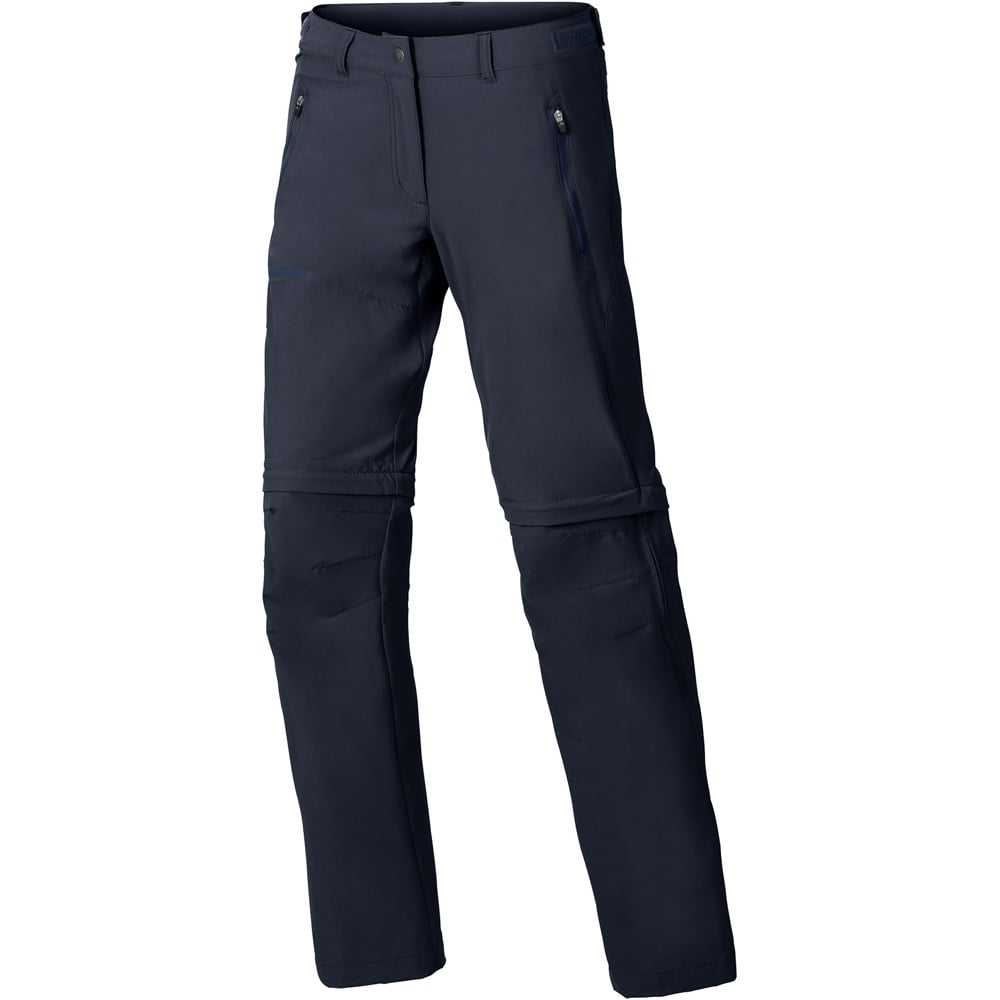 Vaude pantalón montaña mujer Farley Stretch ZO T-Zip Pants vista frontal