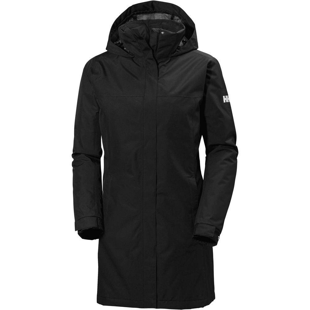 Helly Hansen chaqueta impermeable insulada mujer W ADEN LONG INSULATED vista frontal