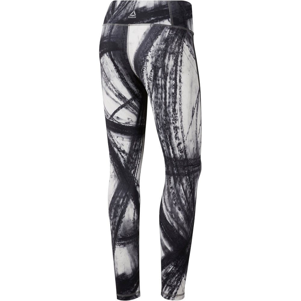 Reebok pantalones y mallas largas fitness mujer Y Lux Bold 7/8 Tight -AOP vista trasera