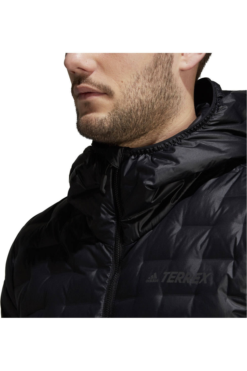 adidas chaqueta outdoor hombre Light Down Ho J vista detalle