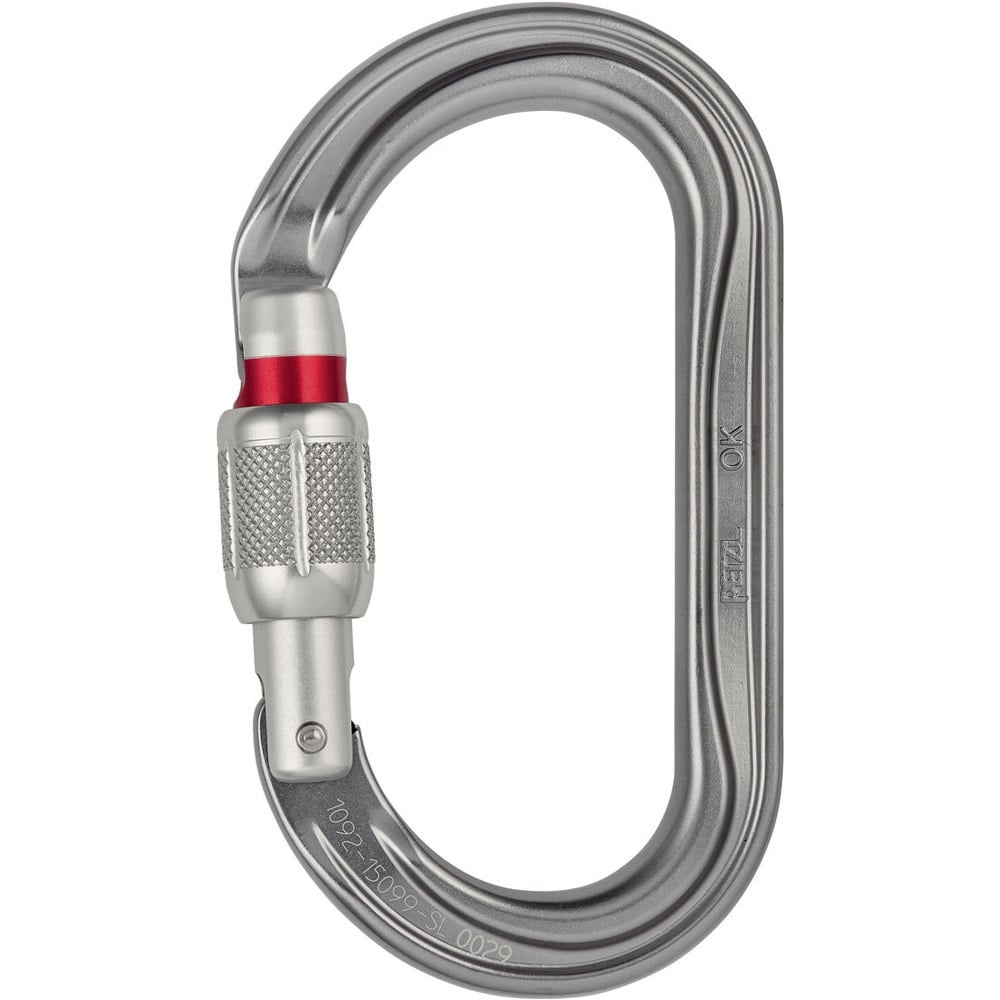 Petzl mosquetón seguridad MOSQUETON OK SCREW-LOCK vista frontal